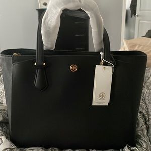 Tori Burch black pocketbook brand new with tags